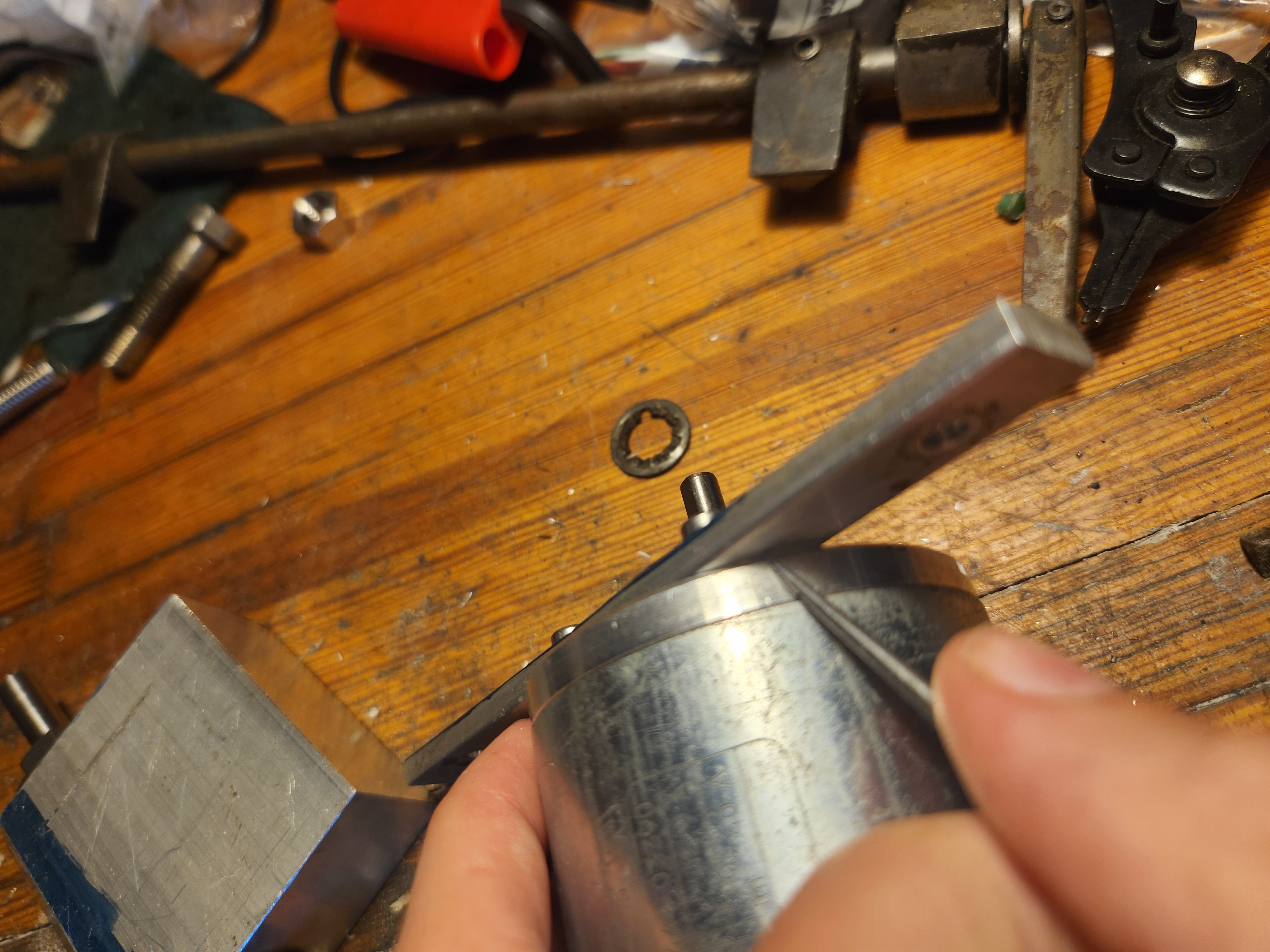 Cutting bearing seats and drilling main hole